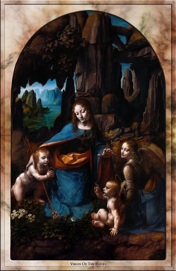 Virgin Of The Rocks by Leonardo da Vinci by xzendor7